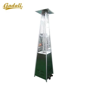 Hot sell pyramid patio heater patio heater sgas with wheel sale