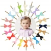 Hot seller High quality colorful bow decoration nylon kids elastic hair band