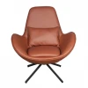 Hot Selling Armchair Office Luxury Pu Leisure Chair Living Room Furniture Metal Leg, Fiber Glass Modern Modular,revolving