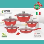 Hot Selling Dessini Stone Non-stick Ceramic die cas cookware set pots and pans