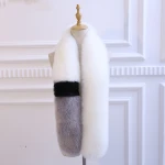 Hot-selling Female Rex Rabbit Fur Scarf Fox Fur Shawl Gradient Fur Scarf Muffler Scarf
