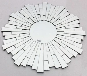 Hot Selling Glass Framed Decorative Silver Mirror, Custom Wholesale Cheap Decorative Wall Mirror