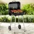 Import Hot selling outdoor 18 22 inch Hamburger Shape Trolley Folding charcoal portable mobile bbq grill for camping from China