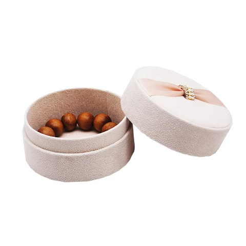 Hot Selling Printed Cardboard  Packaging Display Ladies Dainty Rings Jewelry Box with LOGO pearl
