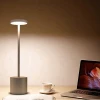 Hotel Style Table Lamp LED Rechargeable Lamp Aluminum Wireless LED Dinner Table Lamp