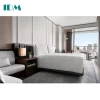 IDM-Y25 Modern Solid Wood King Size Bedroom Set 5 Star Hotel Bed room Furniture Set
