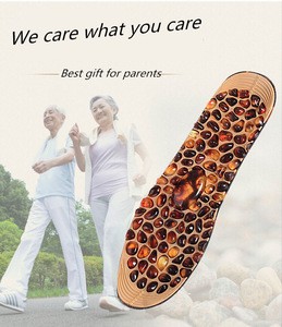 Improve Sleep Massaging Insoles With Natural Cobblestone Stones Massage Insoles for Women Men