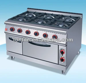 Industrial Commercial gas 6 Burner Gas Range/gas burners for cooking