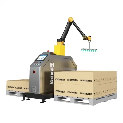 Industrial Fully Automatic Collaborative Robot Palletizing for Bags and Palletizer Packaging Line