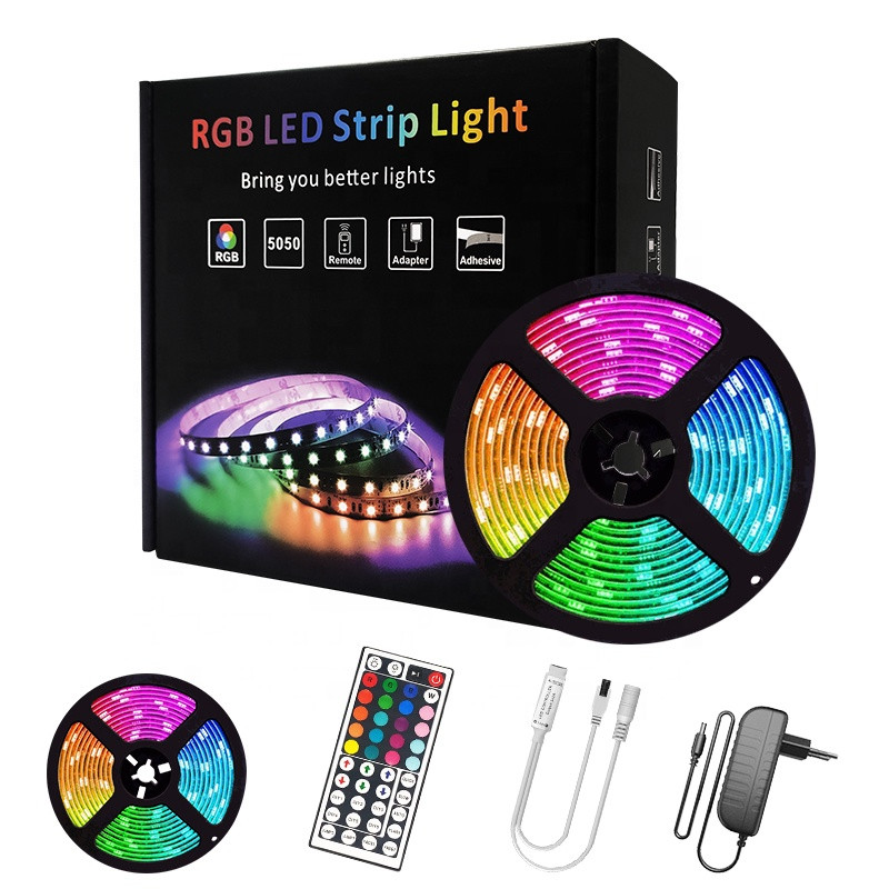 Buy Ip65 44 Key Ir Remote Controlled 5050 5m 90led 12v Rgb Led Strip ...