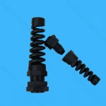IP68 waterproof nylon spring pvc cable gland with strain relief
