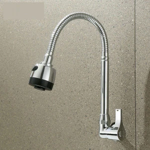 JOYODO fittings zinc body kitchen faucets with sprayer deck mounted single hole flexible zinc handle kitchen faucet