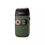 kemei KM-2026 Rechargeable cordless shaver  for men with LCD twin blade reciprocating beard razor facecare greasy barber scissor
