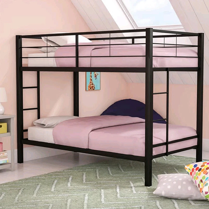 kening Dormitory bed steel bunk bed twin metal bed with factory price
