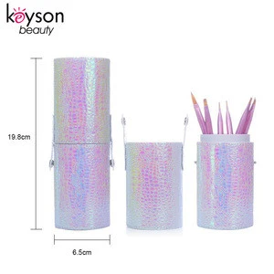 Keyson Detachable Iridescent Shiny Cylinder Makeup Tool Holder