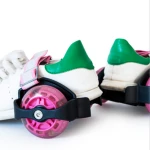 Kids Flash Heel Skates Hot Wheels Skating Shoes Easy-on Roller Skates children flashing roller