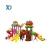 Import kids plastic slide outdoor playground playhouse for sale from China