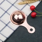 Kitchen Tool Gadget 304 Stainless steel Egg Yolk Separator Gold/Rose Gold color Egg Yolk Filter