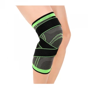 knee brace support with adjustable straps, elastic knee sleeve support protector, closed patella knee sleeve