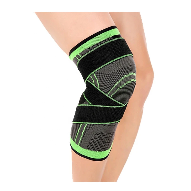 knee brace support with adjustable straps, elastic knee sleeve support protector, closed patella knee sleeve