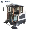 KW-1900S China Auto Electric Vacuum Full Closed Type Ride-on Road Sweeper