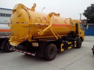 Large capacity heavy duty vacuum sewage suction tanker truck