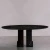 Import Large Marquina Black Dorato Oval Marble Dining Table from China