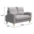 Import Latest sofa design mid century design loveseats sofa  for waiting room solid wood leg sofa loveseat sets from China