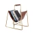 Import Leather Magazine Rack Holder Decorative Metal Desktop Magazine Holder Standing Rack for Magazines Newspapers from China