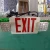 Import led  emergency fire exit sign with twin spot emergency light from China