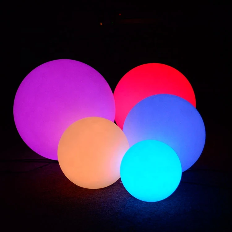 LED lighting round ball with  battery inside 16 colors changing for indoor outdoor