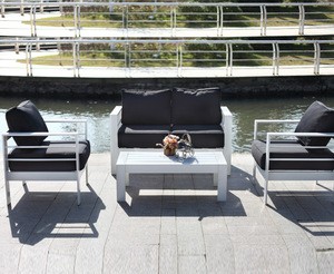Leisure Patio Aluminum Frame Modern Outdoor Garden Furniture Sofa Set