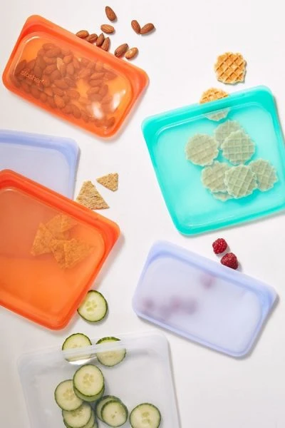 LFGB BPA Free Eco-friendly Food Grade Reusable Silicone Food Storage Bags