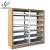 Import library furniture 6 layers bookshelf used library from China