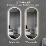 Light Color Change/Brightness Dimmer Runway Full-length Salon Mirrors Barber Shop Mirrors Full Length Mirror LED