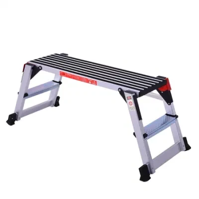 Light Weight Aluminum Working Platform Bench Ladder with Locking Mechanism