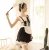 Import Lingerie maid maid play game uniform role play Lace Bow from China