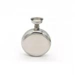 Liquor Hip Flask Stainless Steel Leak-Proof Circular with Funnel in Gift Package for Men and Women