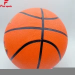 logo printed size 7 rubber junior basketball pelotas de basket ball
