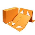 LR-21 Custom Logo glossy magnetic boxes foldng magnetic collapsible box set
