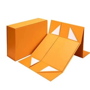 LR-21 Custom Logo glossy magnetic boxes foldng magnetic collapsible box set