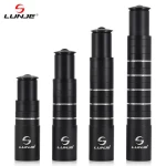 LUNJE Alloy Bike Front Fork Bicycle Parts Accessories 28.6mm Handlebars Stem Riser Heighten 180mm / 210mm Bike Stem Adjuster