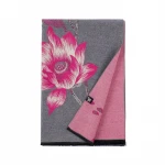 luxury cotton shawl beautiful flowers jacquard winter warm fashion women scarf