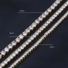 Luxury Custom Fine Jewelry CZ Tennis Chain Necklace Moissanite Chain 925 Sterling Silver High Quality Trendy Cuban Link Chain