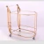Import Luxury gold and silver metal wine food serving trolley bar cart from China