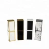 Luxury gold marble empty magnetic metal lipstick tube