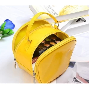 Luxury Small PU Leather Cosmetic Bag, Travel Handbag Bag Custom Private Label