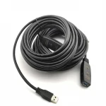 Male to Female 5M 10M 15M 20M 25M 30M Extender USB 3.0 Repeater Active Extension Cable with Signal Amplifier Chipset High Speed