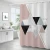 Import Marble Striped Shower Curtain White Gray Gold Black Simple Design Bathroom Accessories Decorative Waterproof Screen with Hooks from China