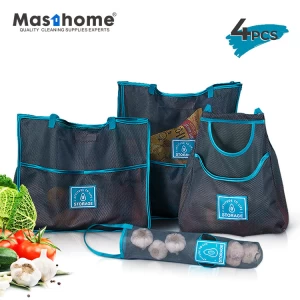 Masthome 2021 New Trending Kitchen Fruit Vegetable Garlic Hanging Bag Multi-Purpose Food Net Storage Bag